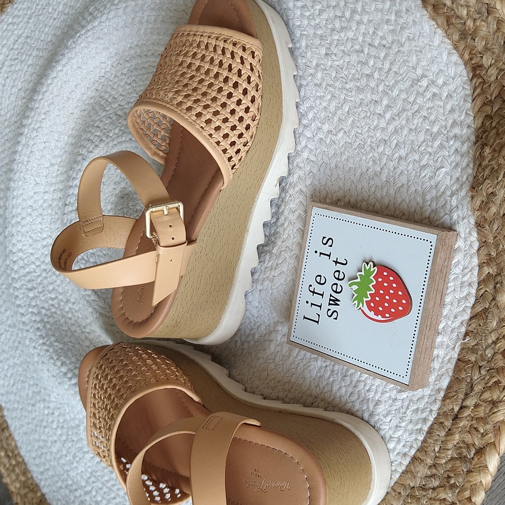 Universal Thread Alba Platform Woven Sandals - image 3